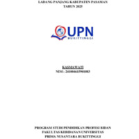 LAPORAN ASUHAN KEBIDANAN BERKELANJUTAN (CONTINUITY OF CARE) NY “N” DI PUSKESMAS LADANG PANJANG KABUPATEN PASAMAN TAHUN 2025